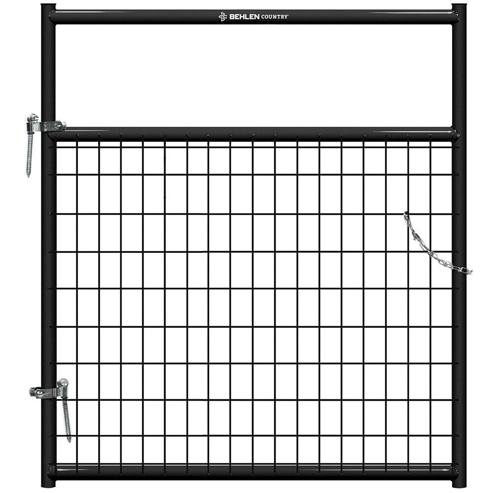 image of 4 ft Frontier Wire-Filled Gate, Black