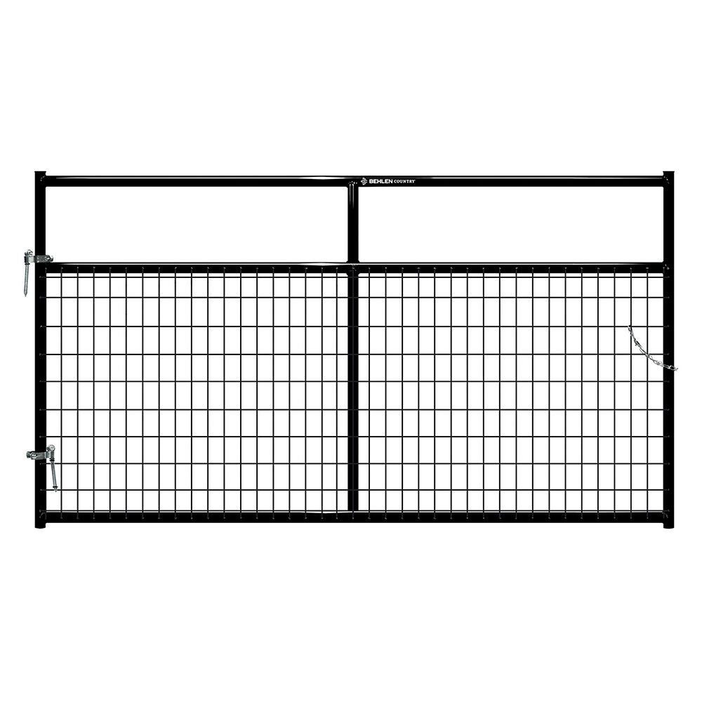 image of 8 ft Frontier Wire-Filled Gate, Black