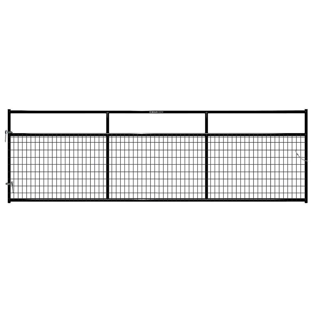 image of 14 ft Frontier Wire-Filled Gate, Black