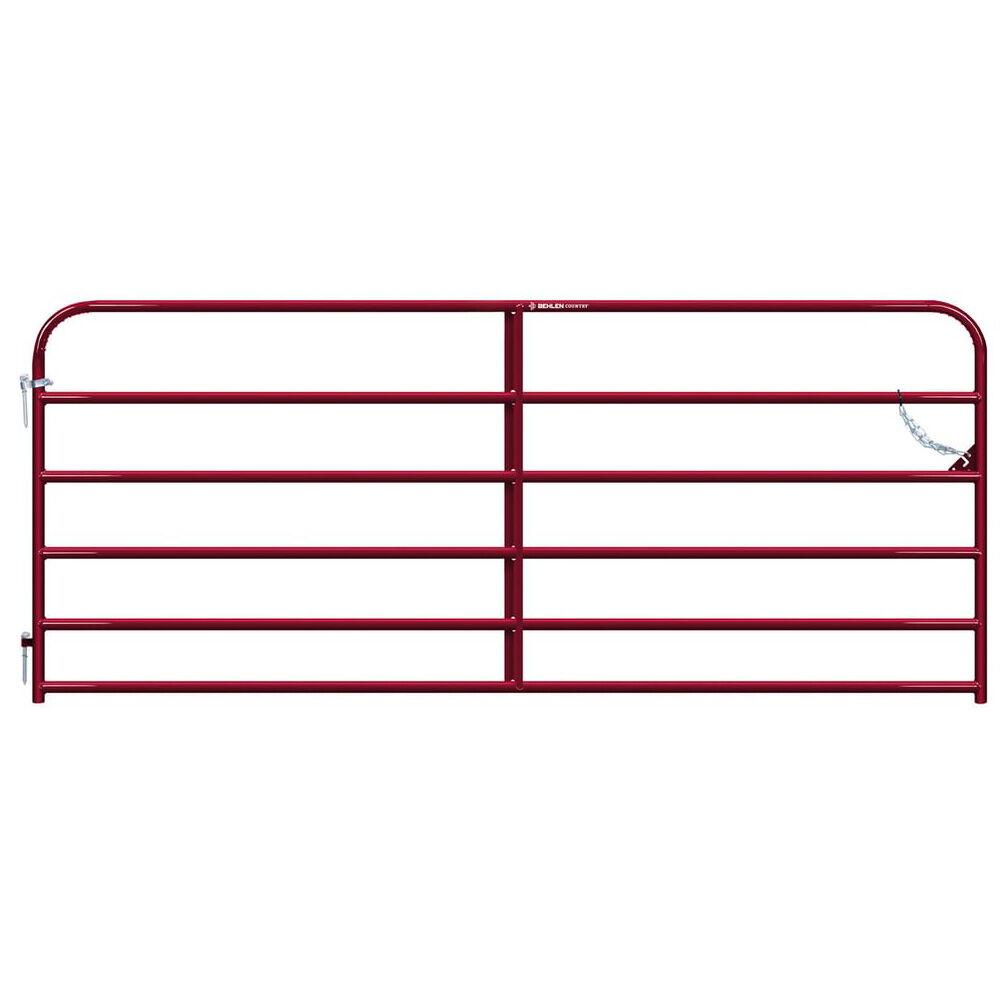 image of 14 ft Heritage Round Corner Gate, Red