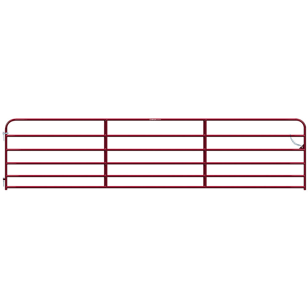 image of 18 ft Heritage Round Corner Gate, Red