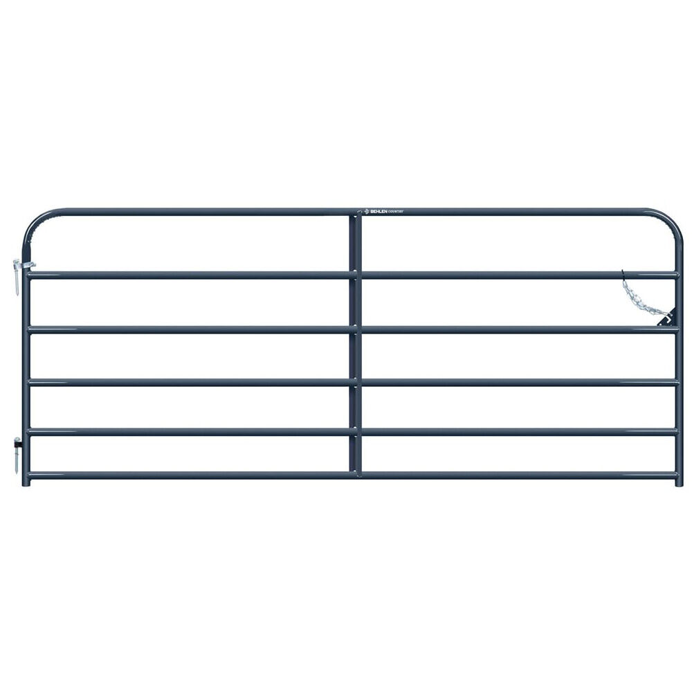 image of 14 ft Heritage Round Corner Gate, Gray