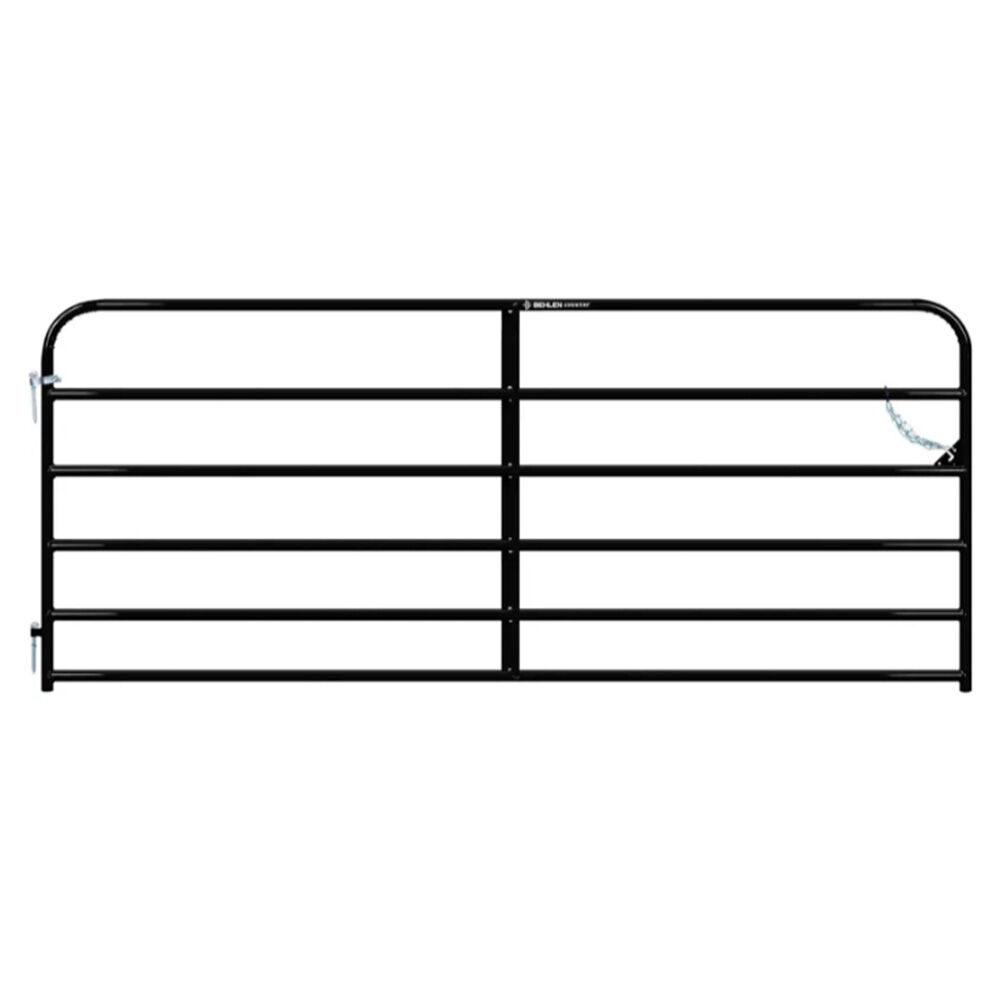 image of 10 ft Heritage Round Corner Gate, Black