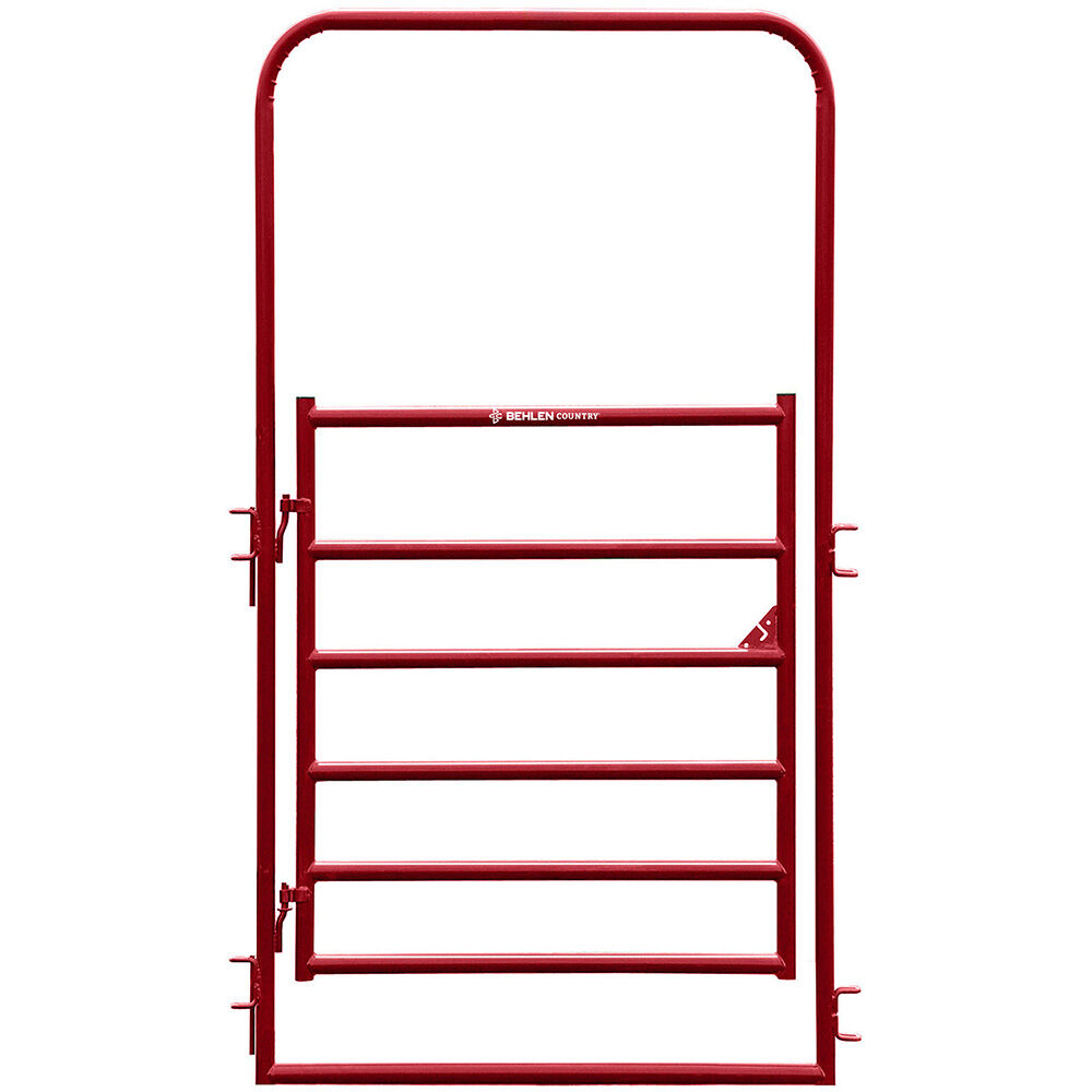 image of 8 ft Entrance Panel with 4 ft Walk Thru, Red