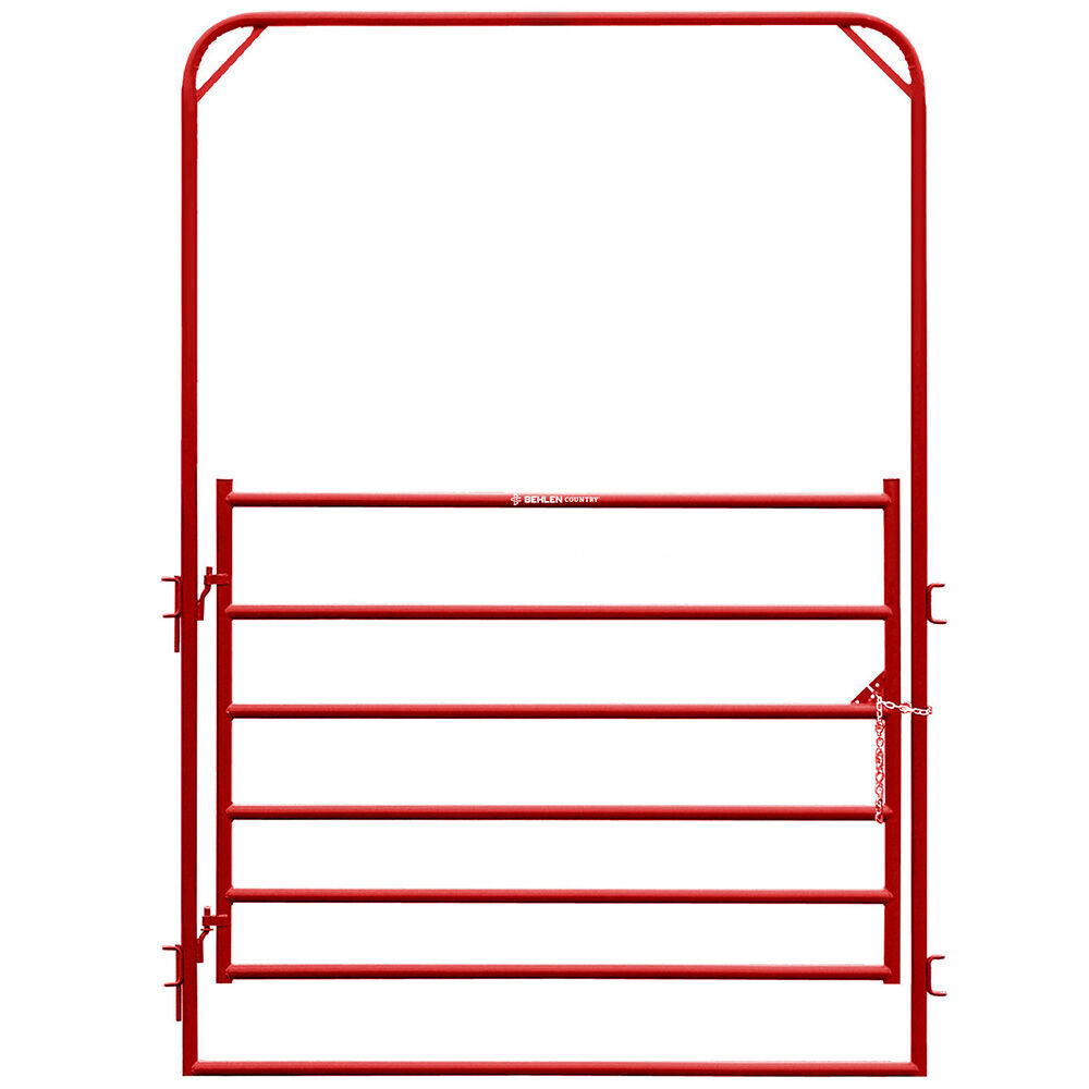 image of 9 ft Entrance Panel with 6 ft Walk Thru, Red