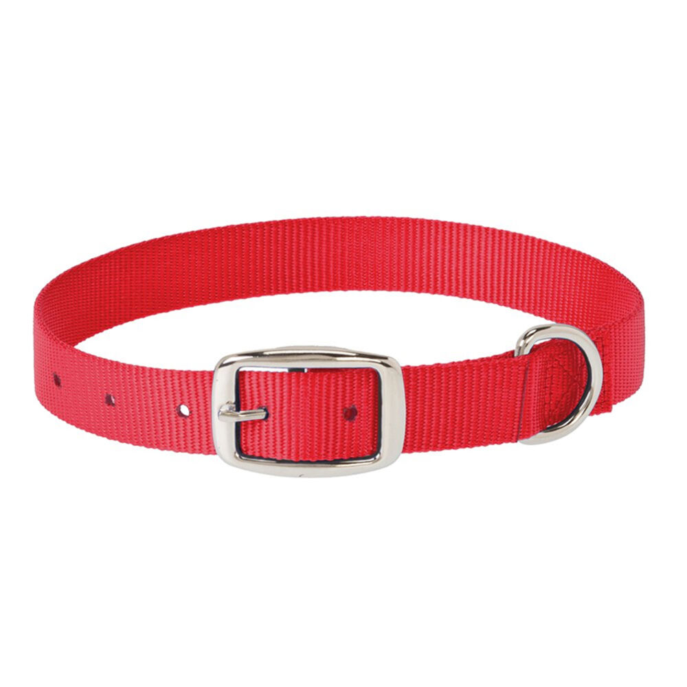 image of Choice Nylon Dog Collar, Red, 3/4-inch X 15-inch