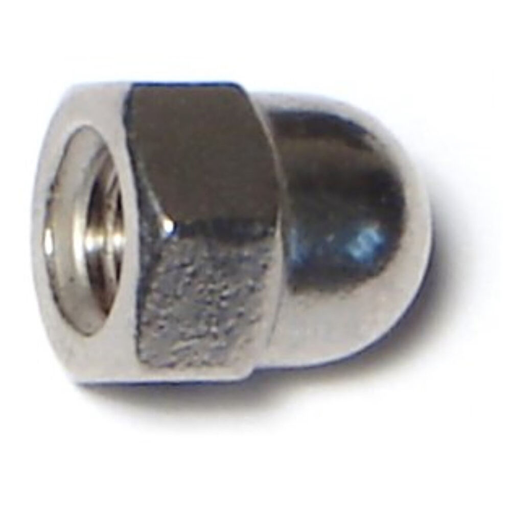 image of Acorn Cap Nuts, 6mm-1.00, Stainless, 1-Piece