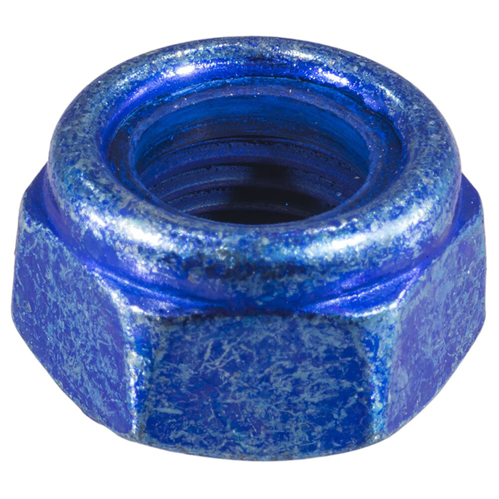image of Nylon Insert Lock Nuts, 12mm-1.25, Zinc, 1-Piece