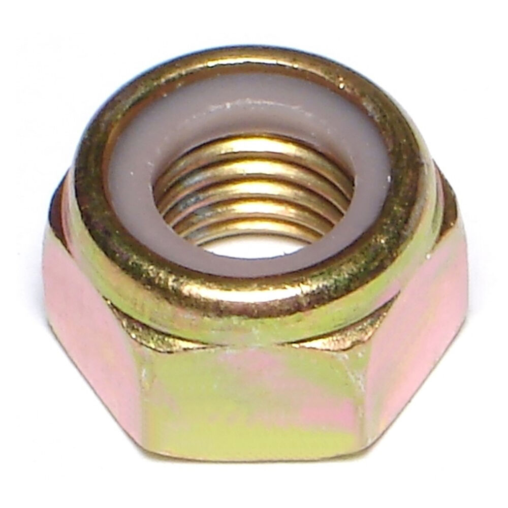 image of Nylon Insert Lock Nuts, 12mm-1.50, Zinc, 1-Piece