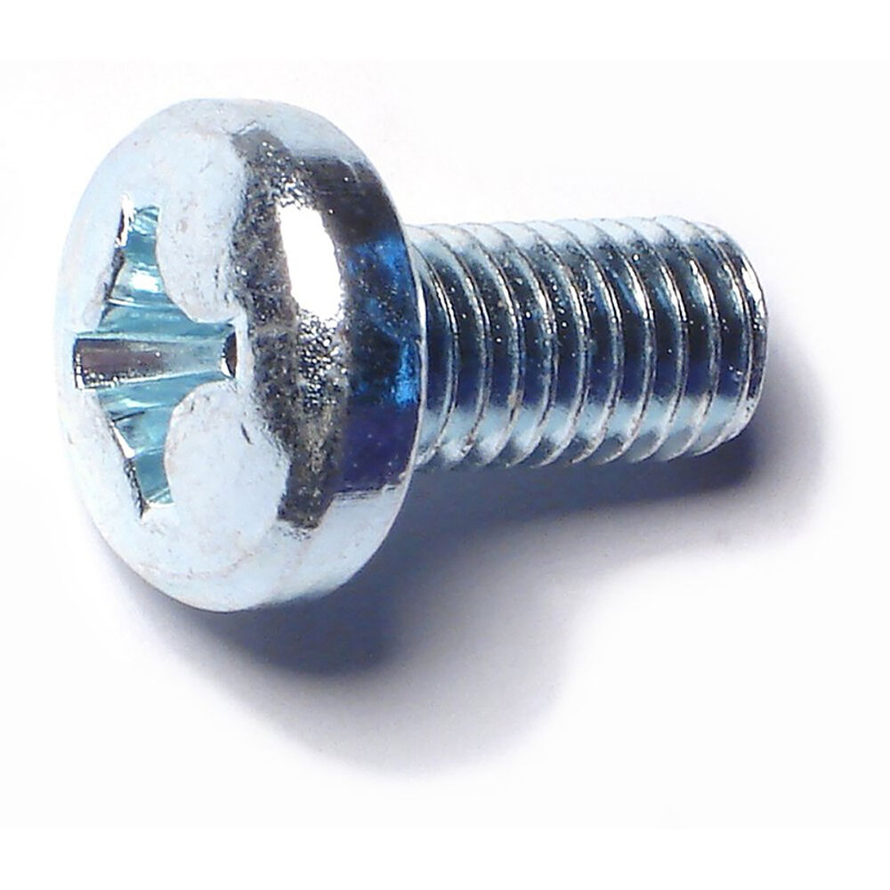 image of 8mm-1.25 x 16mm Phillips Drive Zinc Pan Head Machine Screw - 2 Count