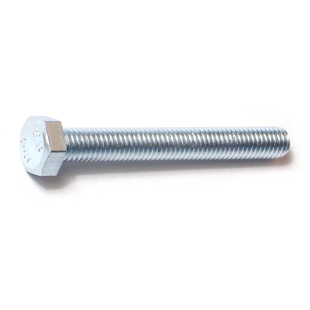 image of Metric Full Thread Bolt, 5mm-0.80 x 40mm, Zinc, 2-Piece
