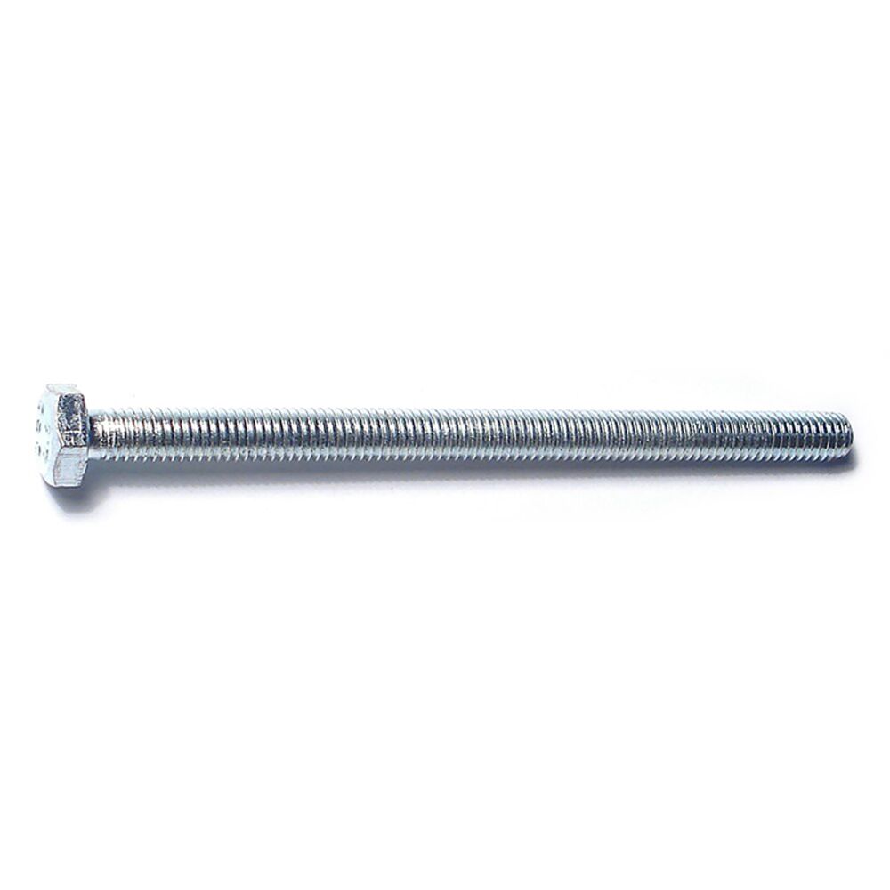 image of Metric Full Thread Bolt, 6mm-1.00 x 90mm, Zinc, 1-Piece