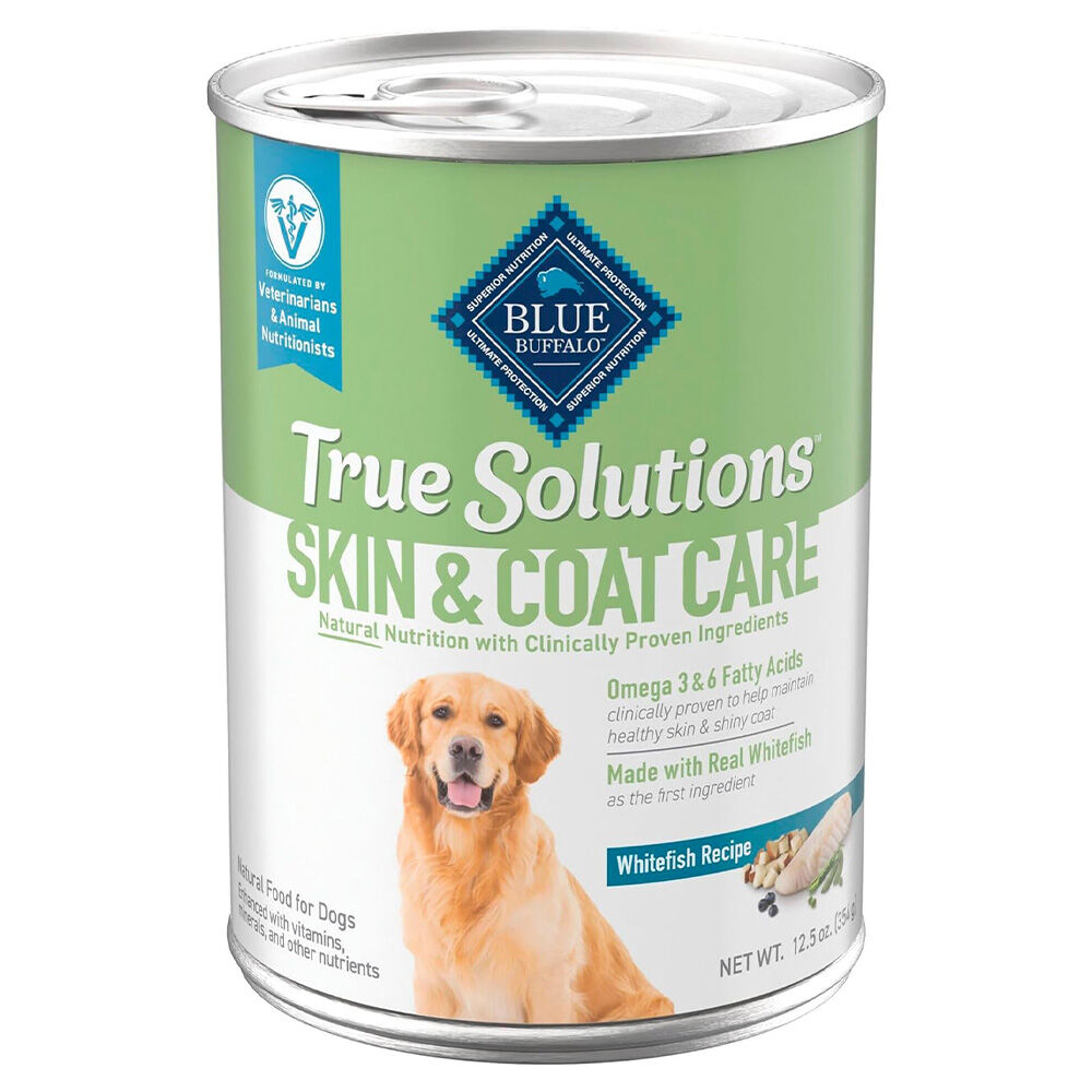 image of Wet Dog Food- True Solutions Skin & Coat Care, Whitefish, 12.5 oz
