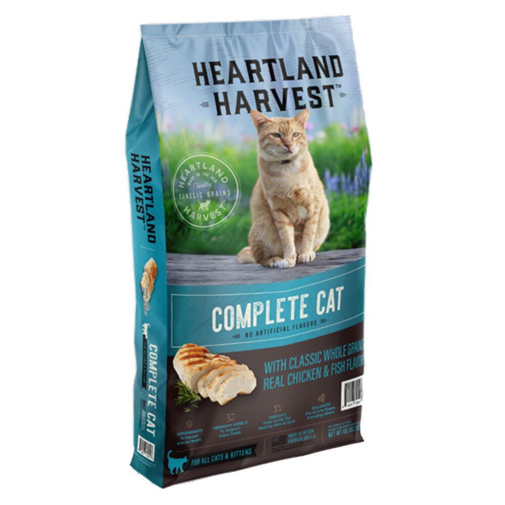 image of Dry Cat Food- Complete, Chicken and Fish, 40 lb