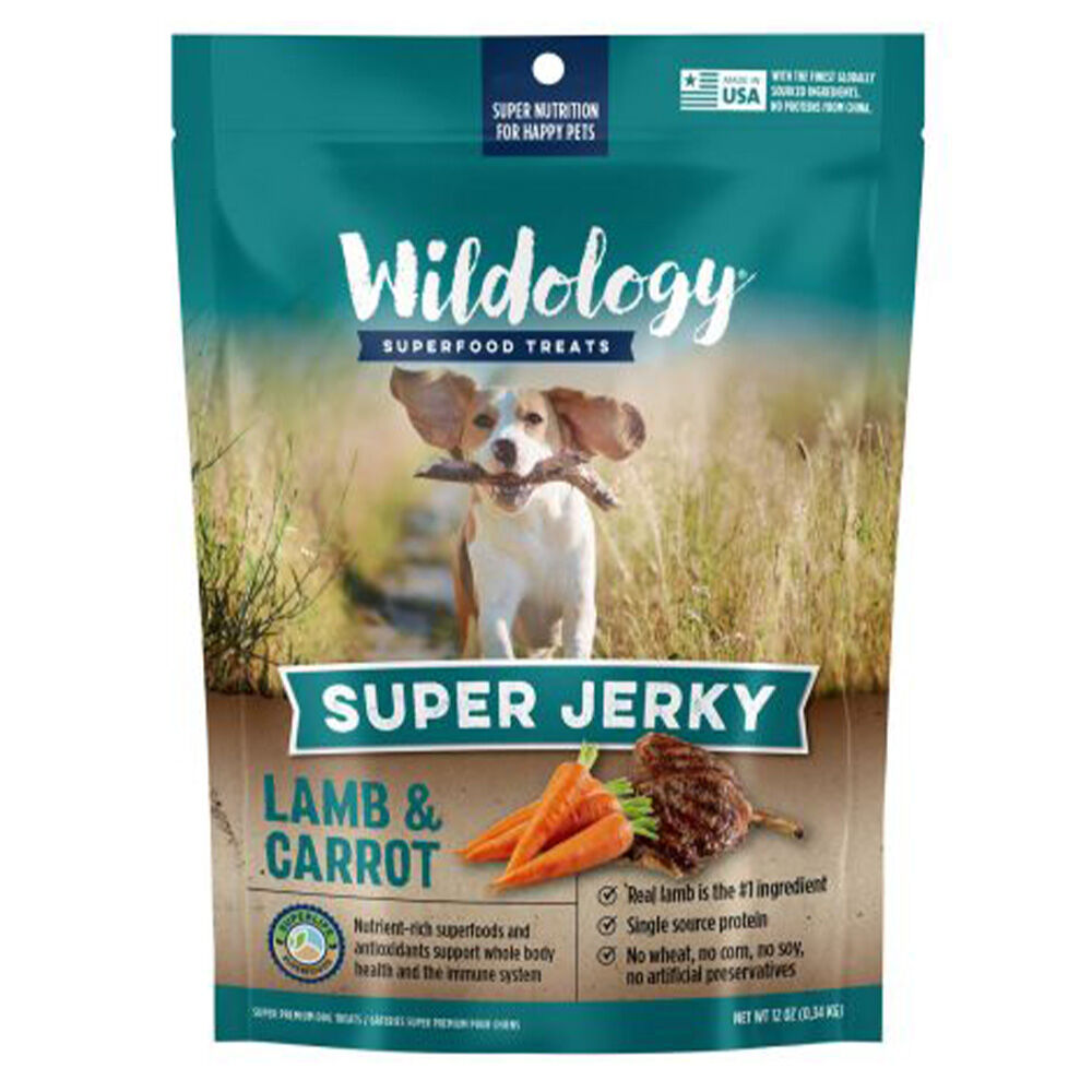image of Dog treats- Lamb and Carrot Jerky, 12 oz