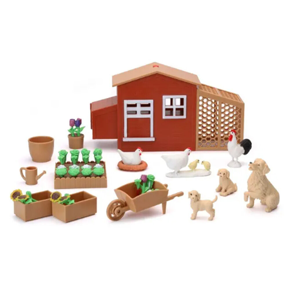 image of Country Life Chicken Coop/Gardening Play Set