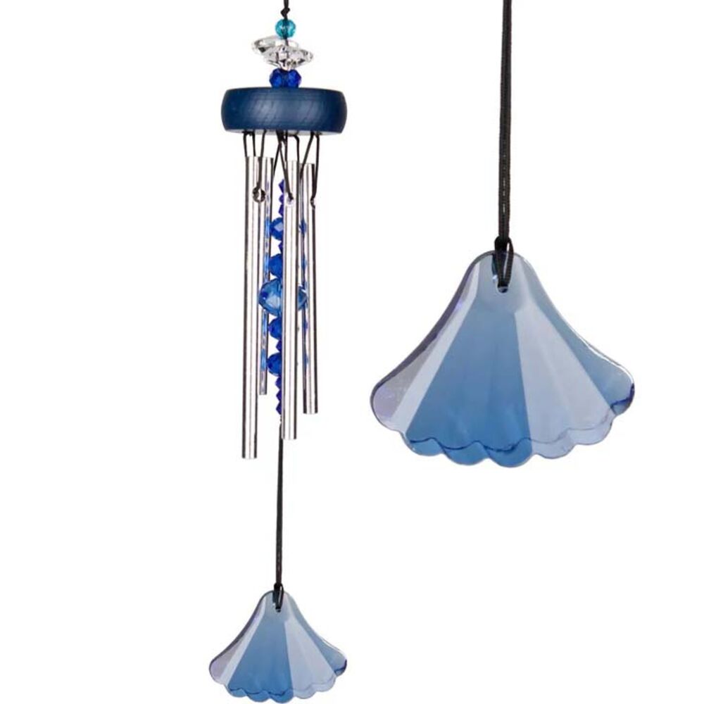 image of Gem Drop Wind Chime - Sapphire