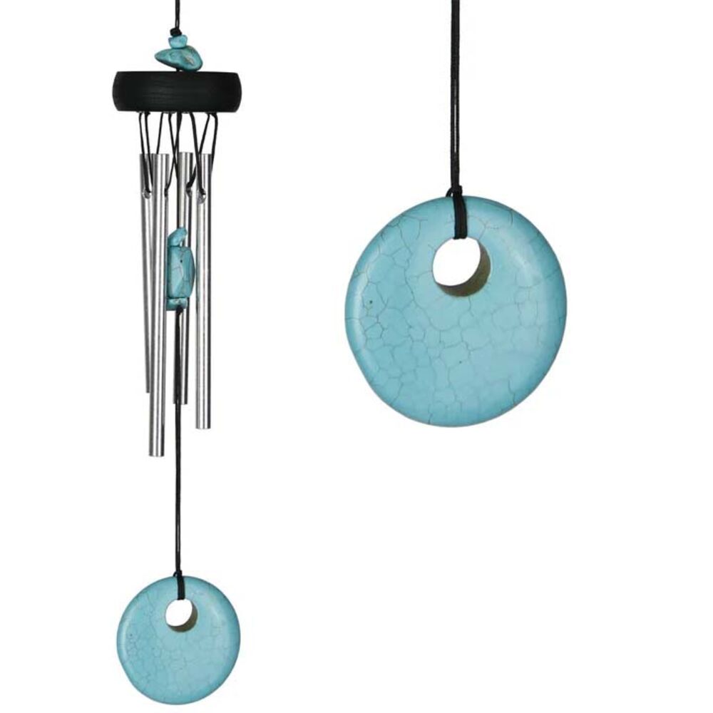 image of Precious Stones Wind Chime - Turquoise
