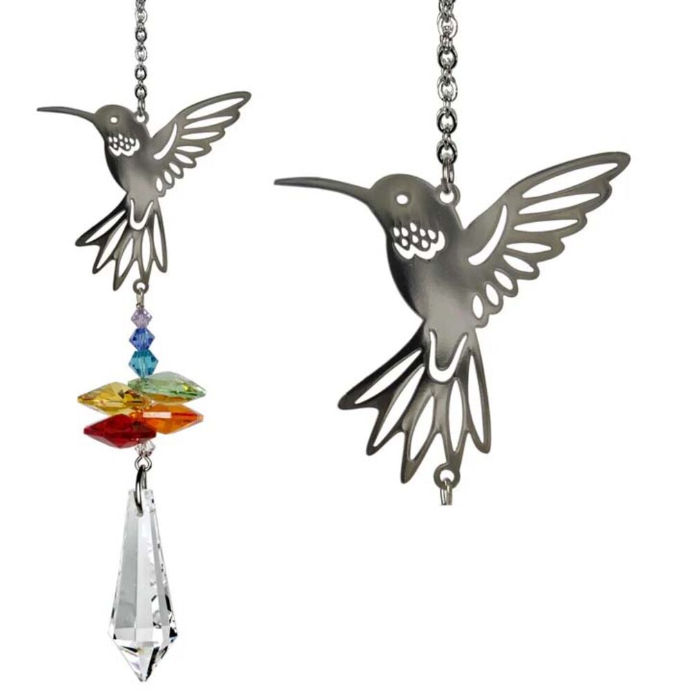 image of Crystal Fantasy Sun Catcher- Hummingbird