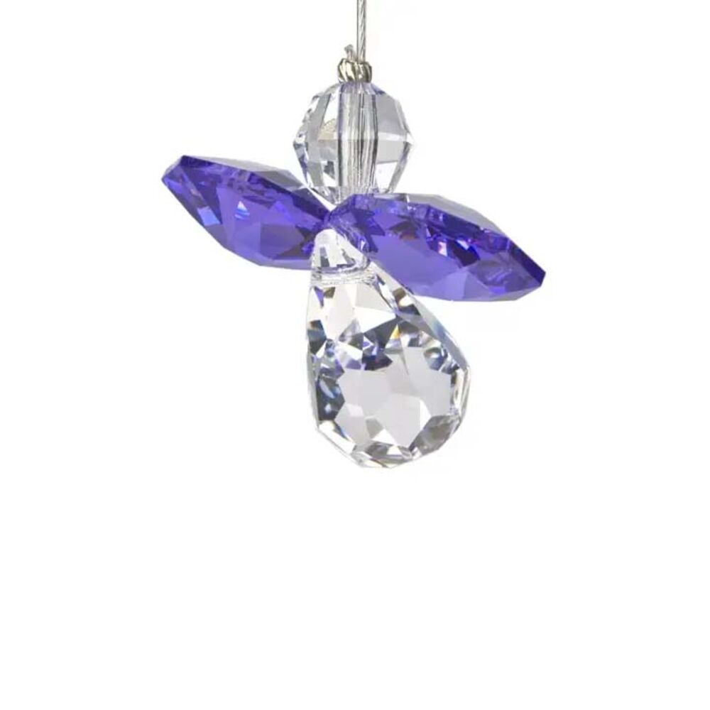image of Crystal Angel Sun Catcher - Amethyst
