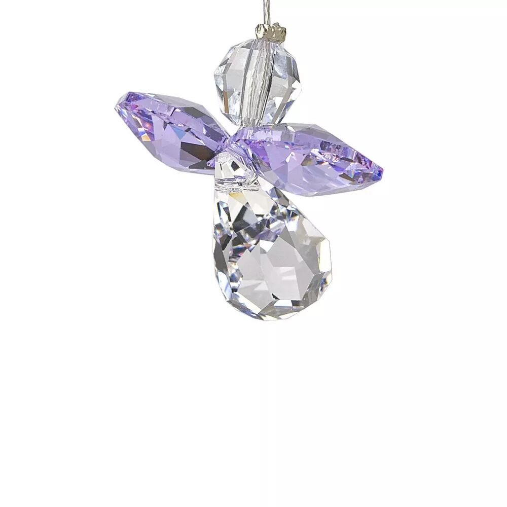 image of Crystal Angel Lt Sun Catcher - Lt Amethyst