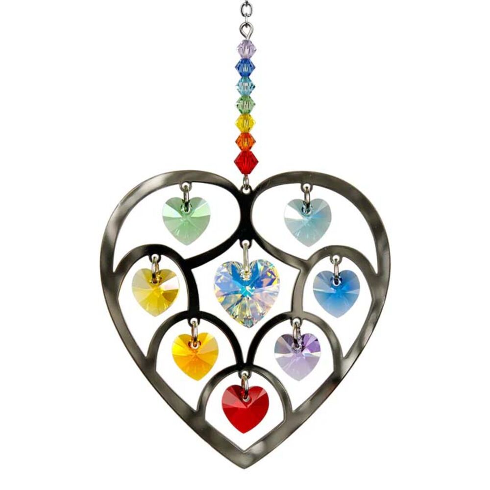 image of Heart of Hearts Sun Catcher- Chakra