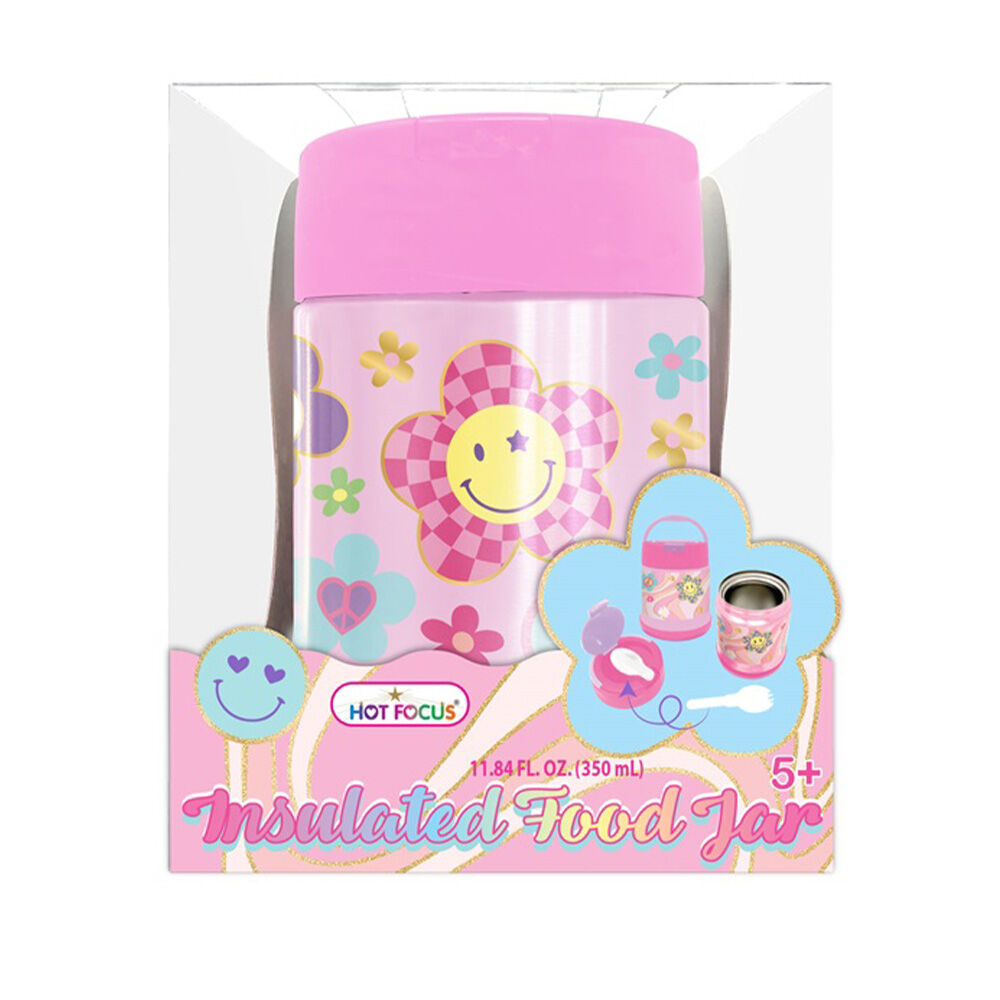 image of Kids' Insulated Food Jar, Groovy Flowers