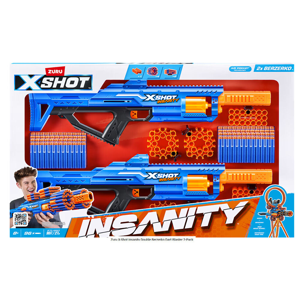image of Dart Blaster- XSHOT Insanity Berzerko, 48 Darts