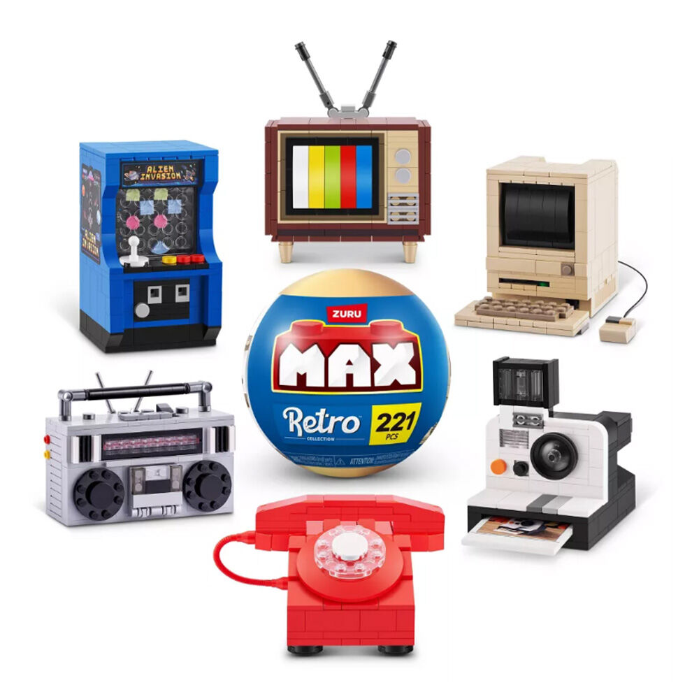 image of MAX Build Blocks- Retro Capsule, Style May Vary