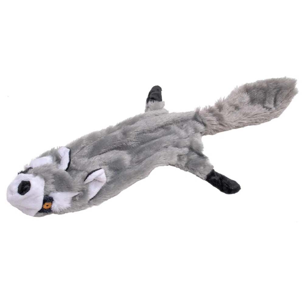 image of Thinnies Unstuffed with Rope (NO Squeaker) Dog Toy - 21 in - Raccoon