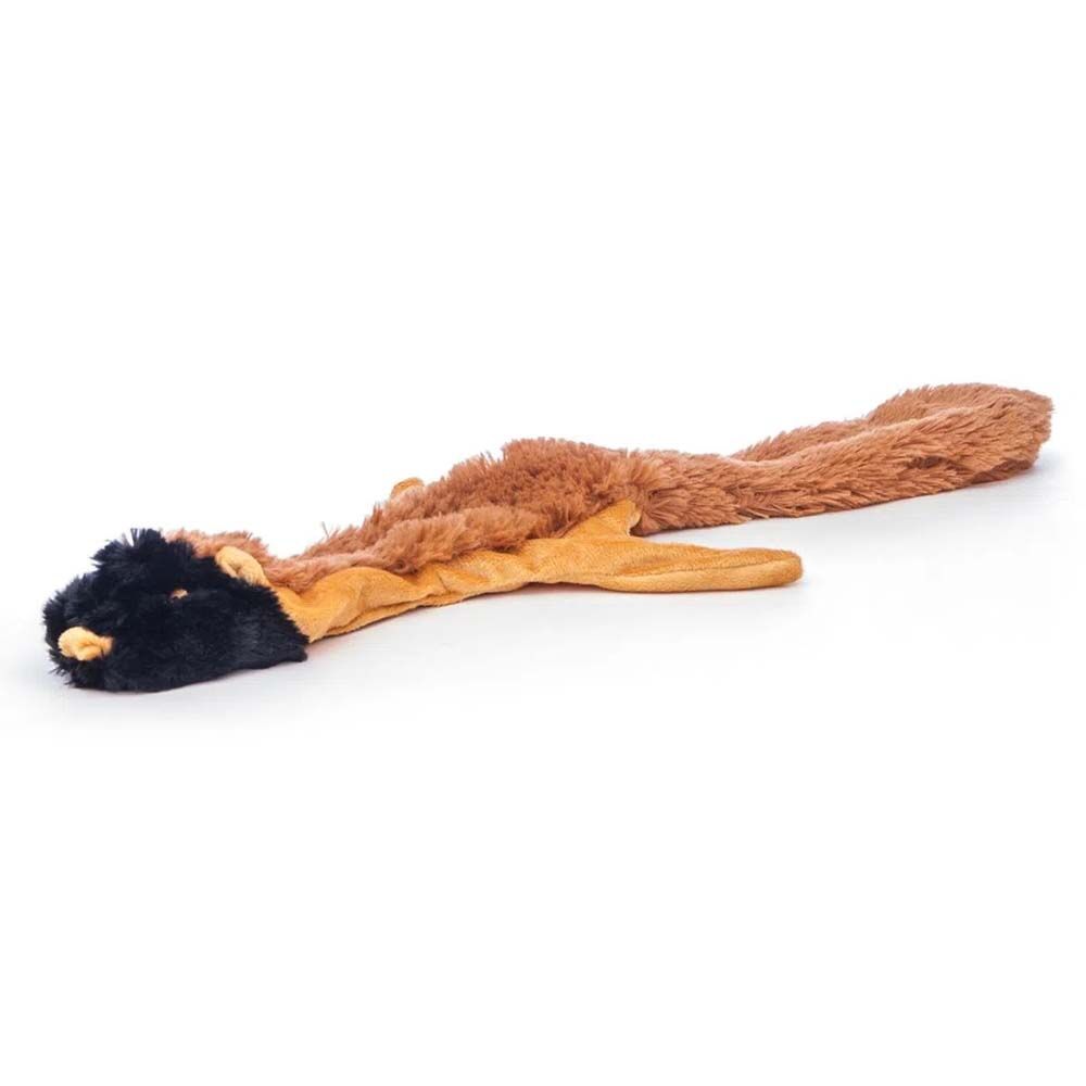 image of Thinnies Unstuffed with Rope (NO Squeaker) Dog Toy, 21 in, Chipmunk