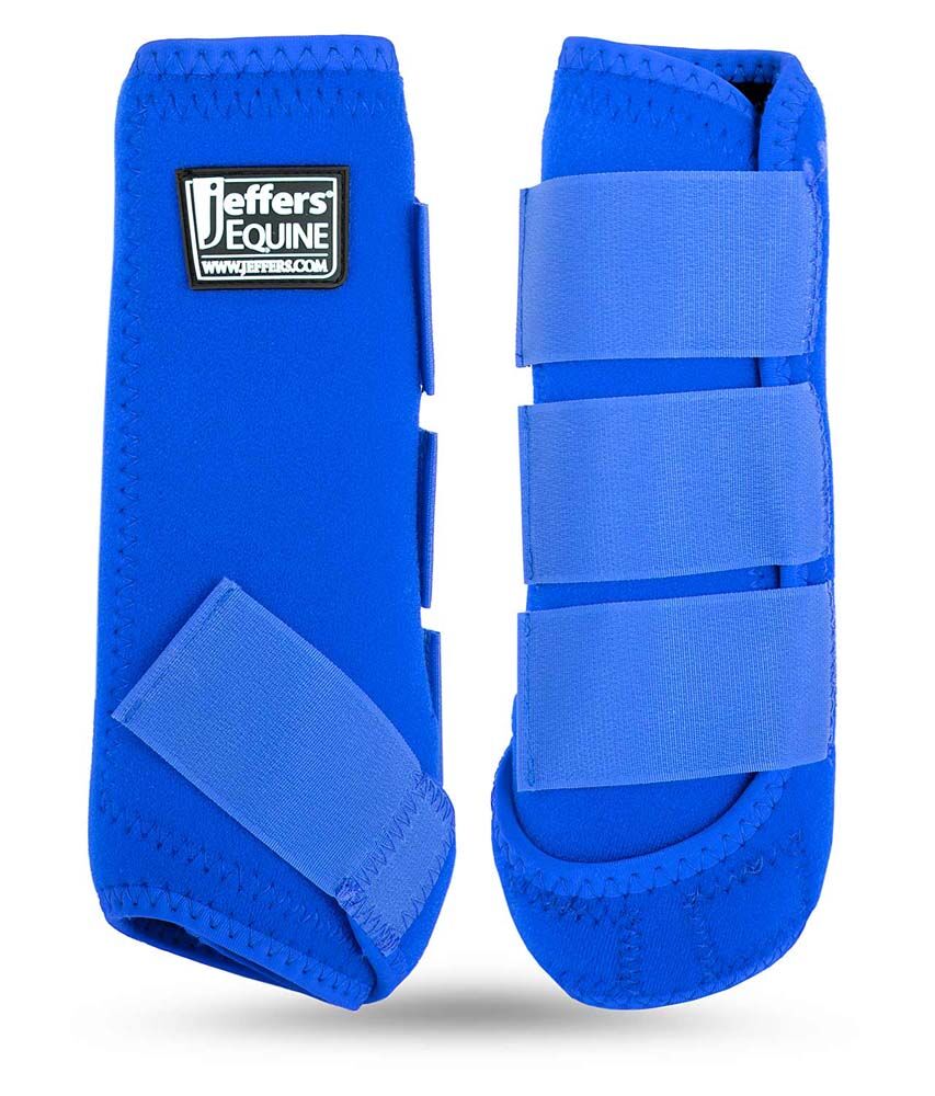 image of Protective Horse Boots - Pair - Blue 