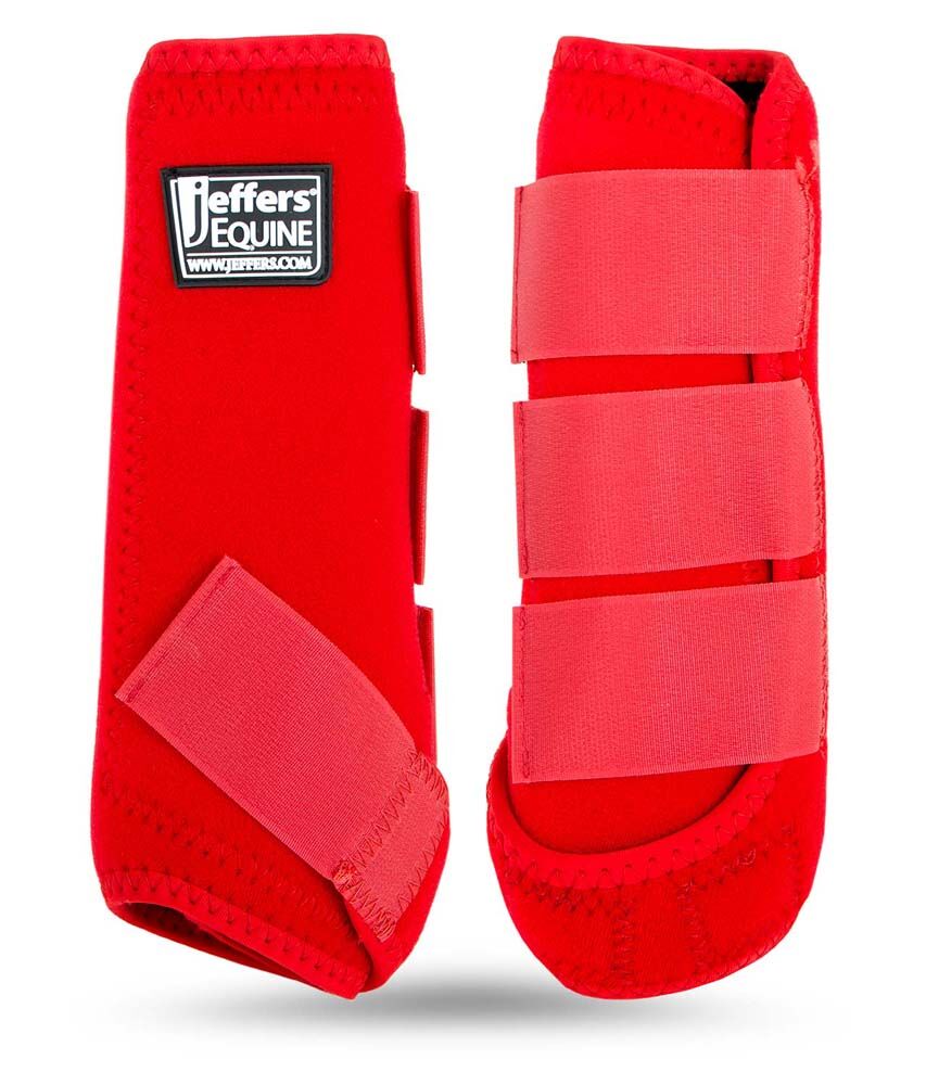 image of Protective Horse Boots - Pair - Red 