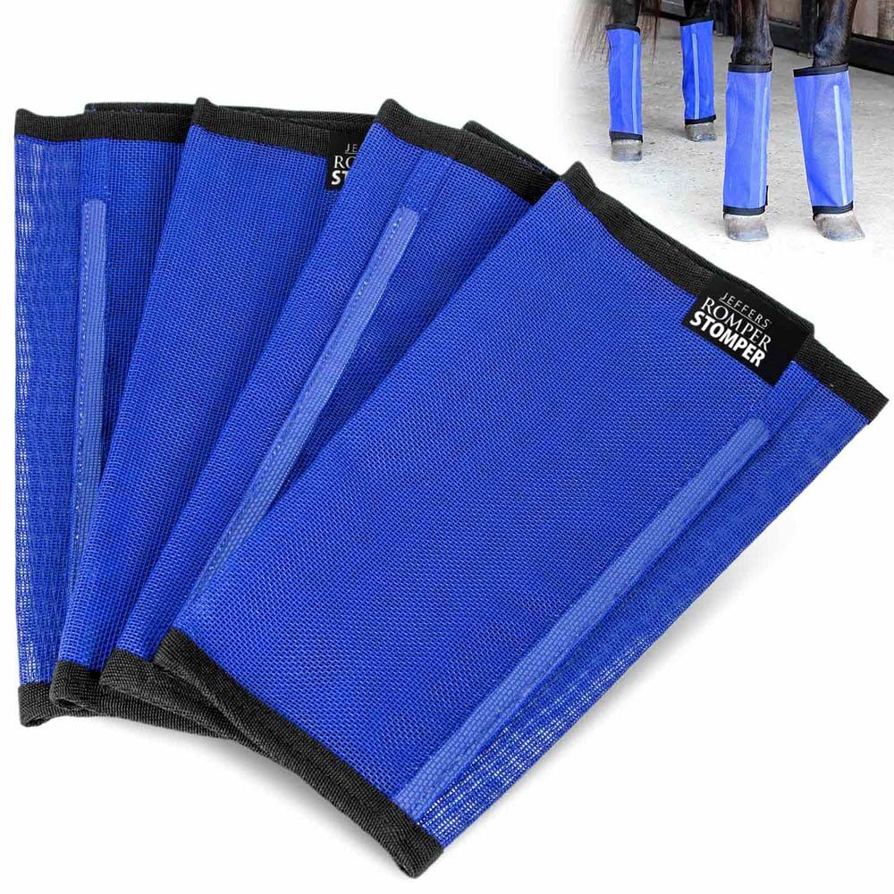 image of Romper Stomper  "Stomp-Free"  Fly Boots for Horses- Indigo, 4 pk

