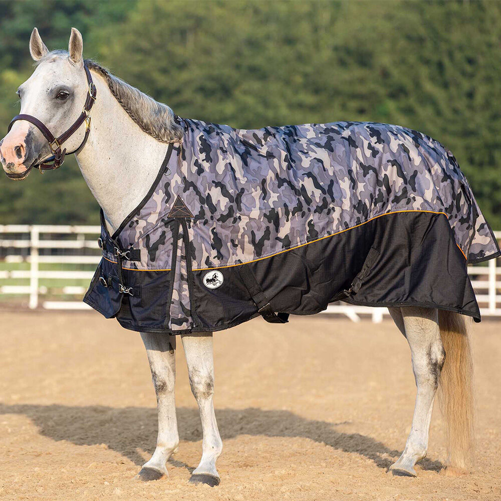 image of Economy Plus 1200 Denier Standard Neck Horse Turnout Sheet - 0 g - Urban Camo