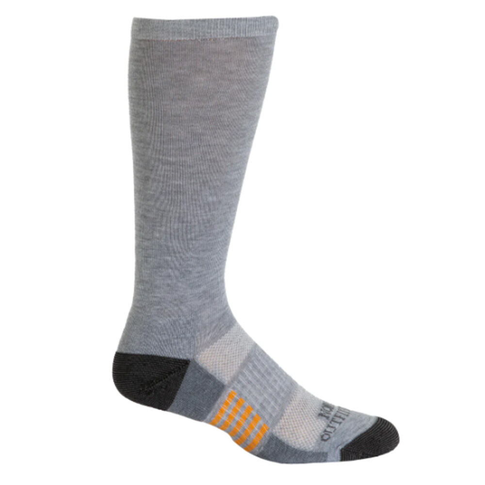 image of Men's Durable Boot Sock Over the Calf- 2 Pack, Grey