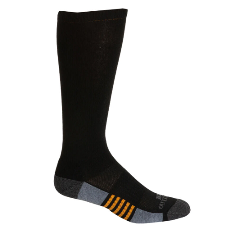 image of Men's Durable Boot Sock Over the Calf- 2 Pack, Black