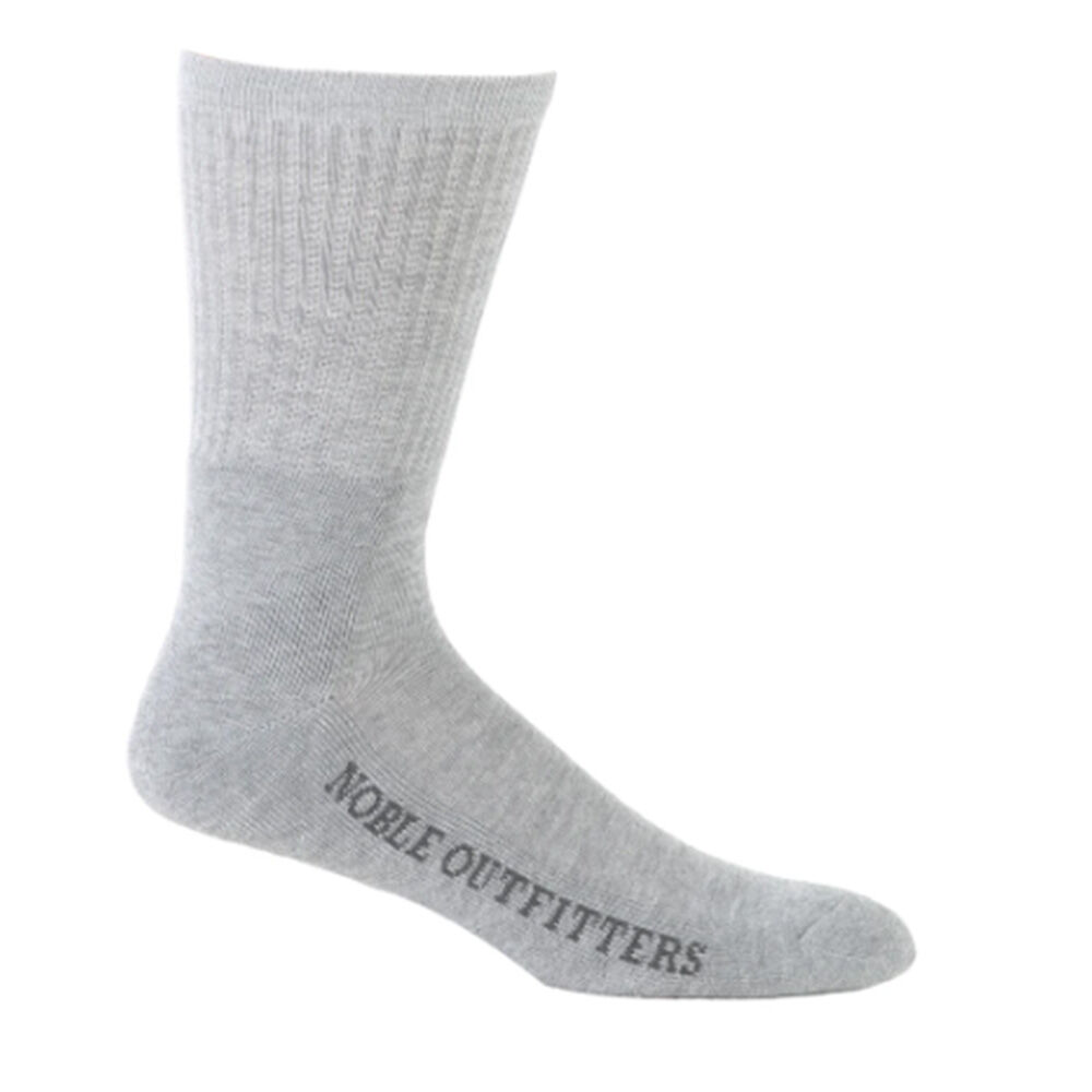 image of Men's Performance Crew Sock- 6 Pack, Heather Grey
