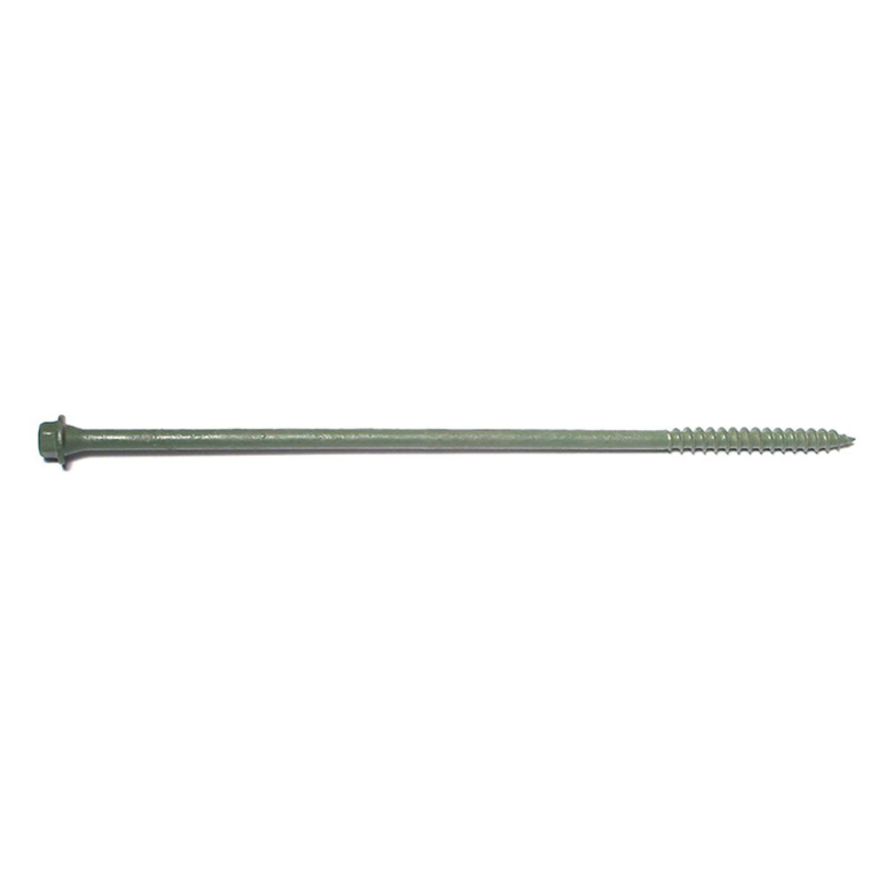 image of 1/4 X 8 Hex Timber Green Screw