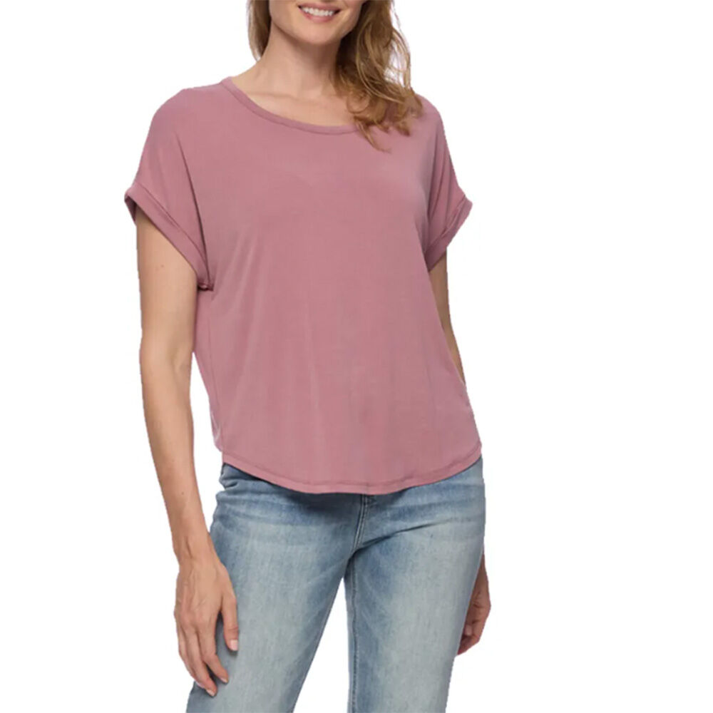 image of Women's Dolman Short Sleeve Kelsey Shirt-  Lilac