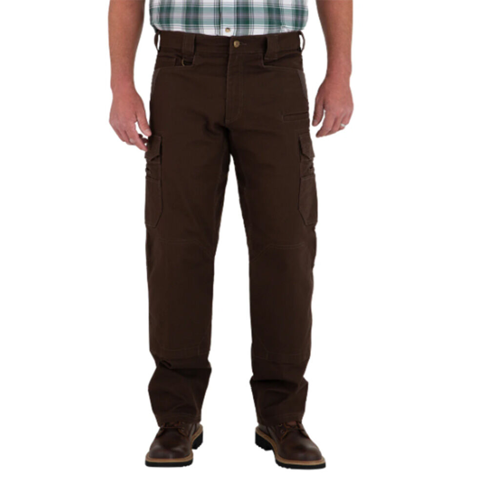 image of Men's FullFlexx HD Hammer Drill Cargo Canvas Pant- Brown