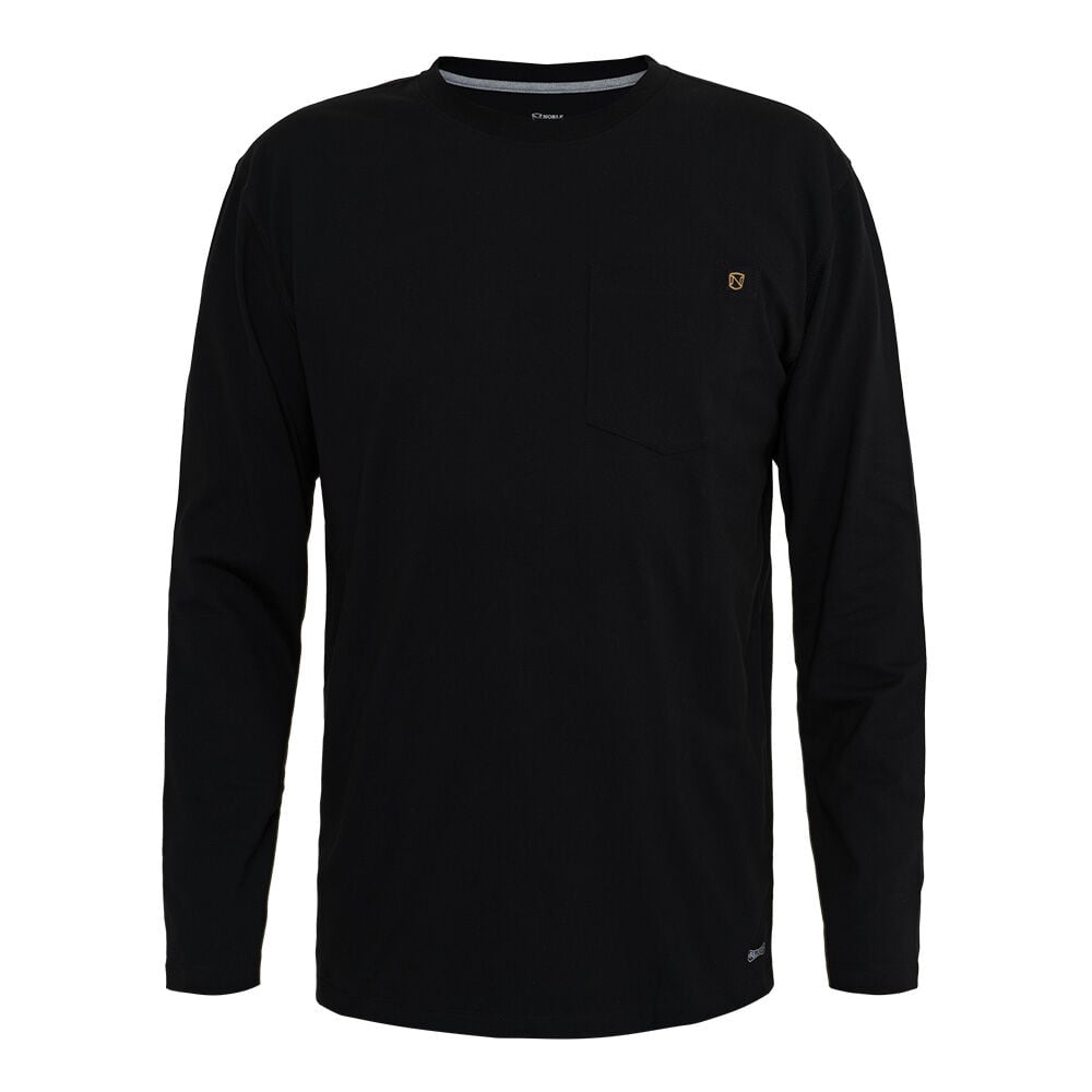 image of Men's Best Dang Long Sleeve Pocket Tee- Black