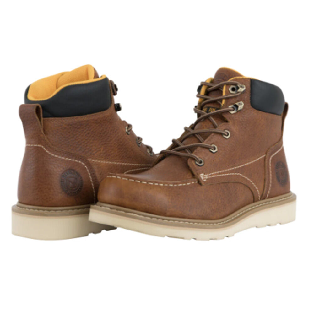 image of Men's 6 in. Wedge Steel Toe Work Boot- Whiskey