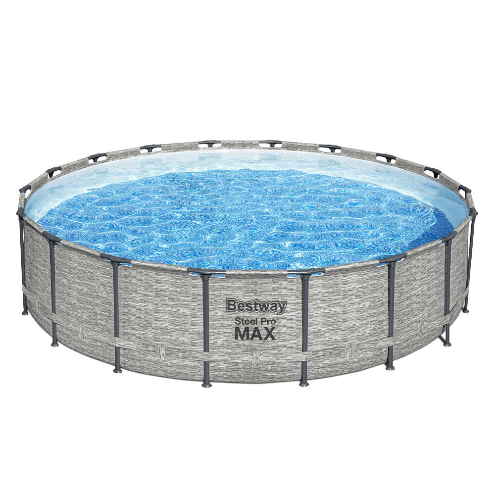 image of 18 ft x 48 in Steel Pro MAX Round Above Ground Pool