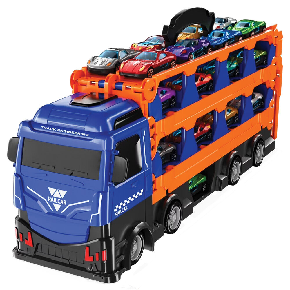 image of Car Carrier Toy Truck Set