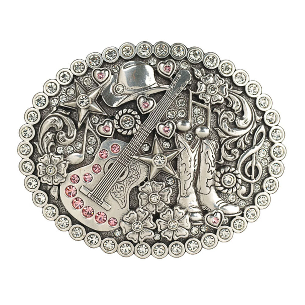 image of Women's Oval Western Music Belt Buckle