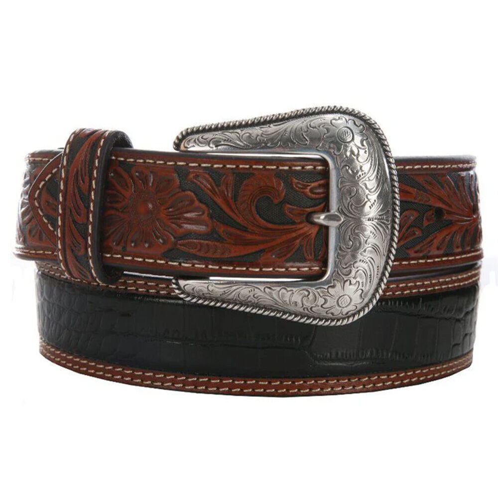 image of Men's Gator Body Tooled Western Belt