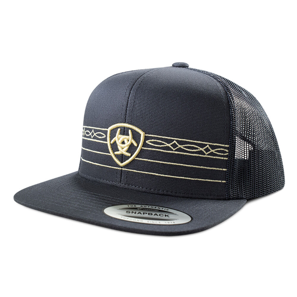 image of Men's Shield and Boot Stitch Snapback Baseball Cap