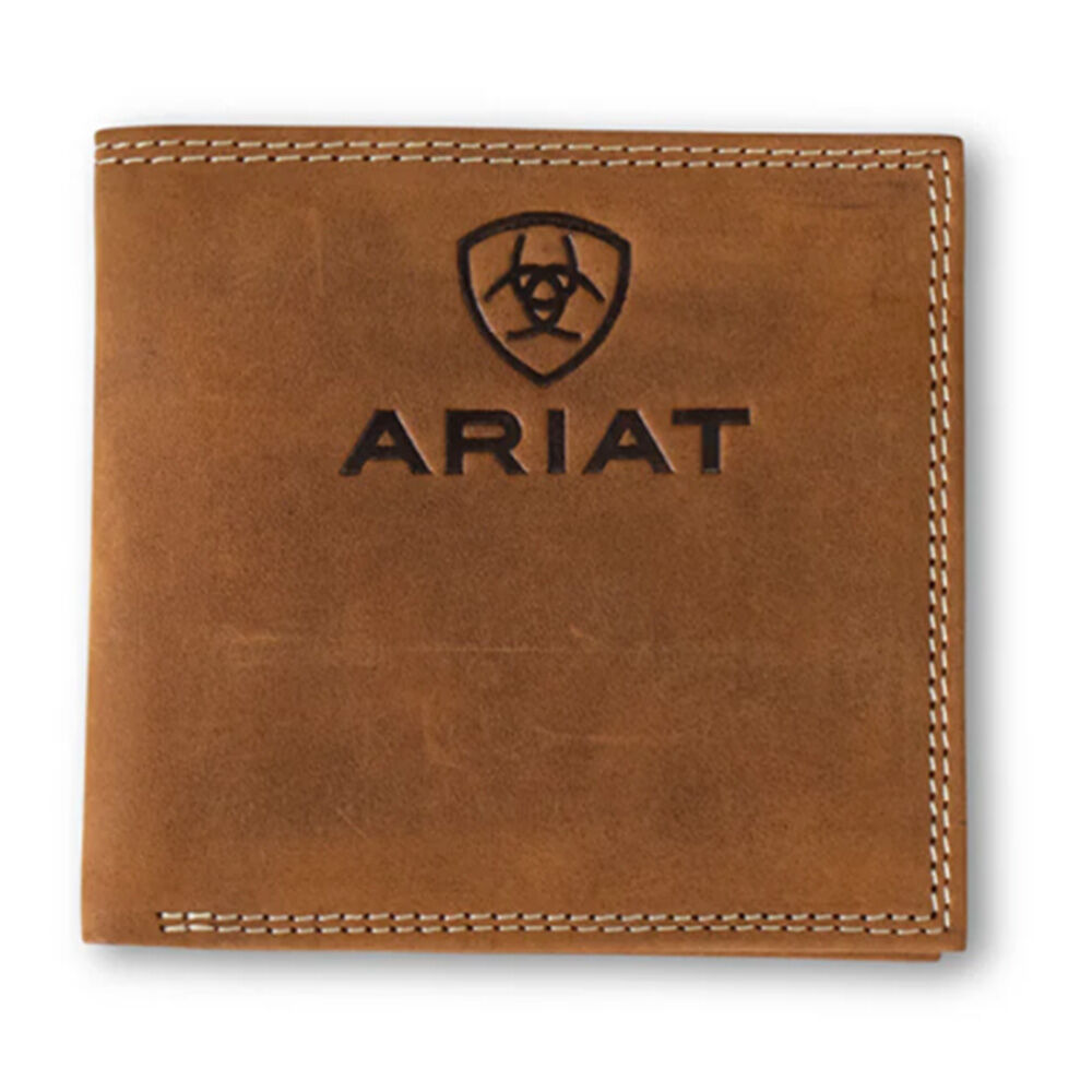 image of Men's Leather Embossed Bi-Fold Wallet