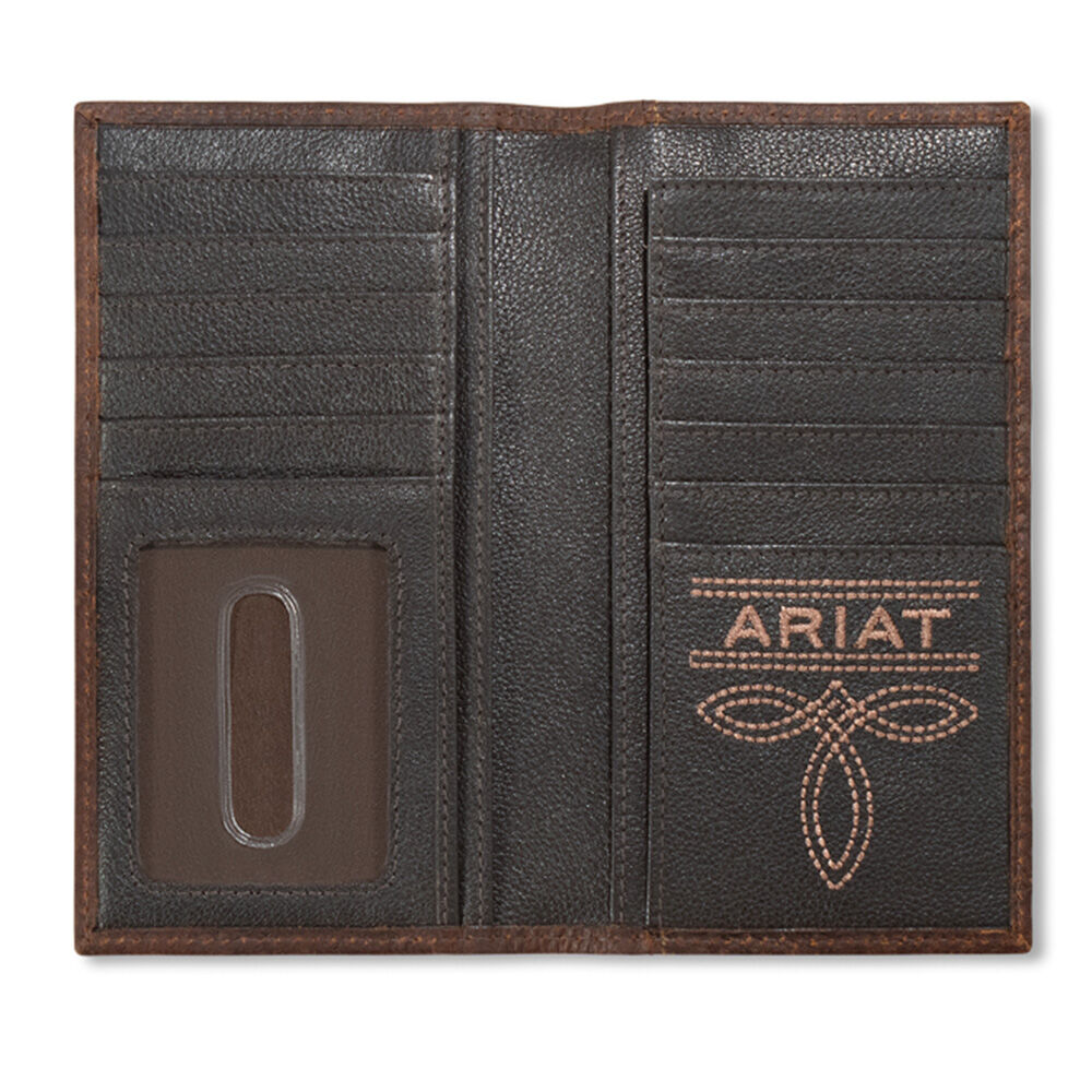 image of Men's Leather Toe Bug Stitch Rodeo Bi-Fold Wallet